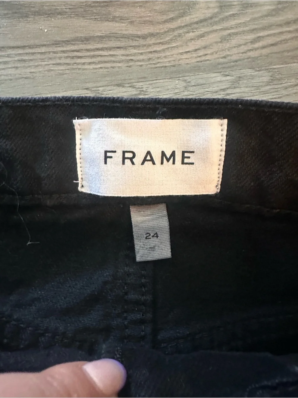 Frame Black denim Mini Skirt